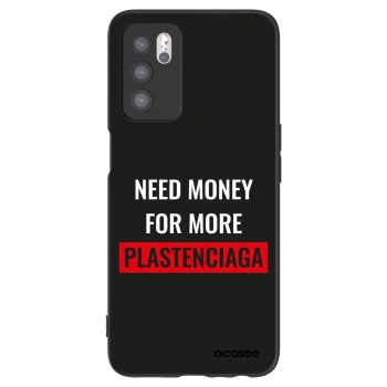 Picasee Μαύρη θήκη σιλικόνης για OPPO A16 - More PLASTENCIAGA