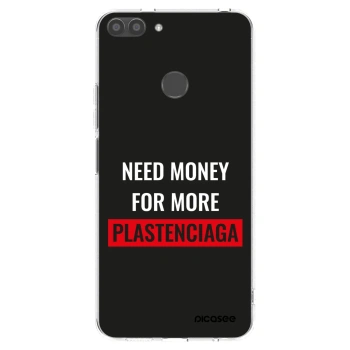 Picasee διαφανής θήκη σιλικόνης Huawei P Smart - More PLASTENCIAGA