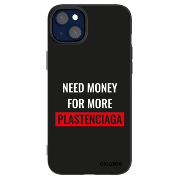 Picasee Μαύρη θήκη σιλικόνης για Apple iPhone 14 Plus - More PLASTENCIAGA