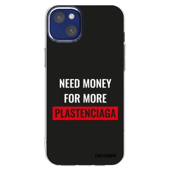 Picasee διαφανής θήκη σιλικόνης Apple iPhone 14 Plus - More PLASTENCIAGA
