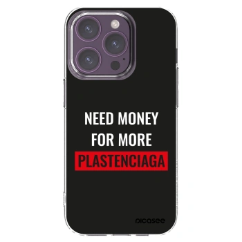 Picasee διαφανής θήκη σιλικόνης Apple iPhone 14 Pro - More PLASTENCIAGA