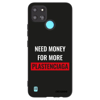 Picasee Μαύρη θήκη σιλικόνης για Realme C21Y - More PLASTENCIAGA