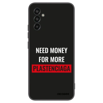 Picasee Μαύρη θήκη σιλικόνης για Samsung Galaxy M13 M135F - More PLASTENCIAGA