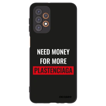 Picasee Μαύρη θήκη σιλικόνης για Samsung Galaxy A23 A236B 5G - More PLASTENCIAGA