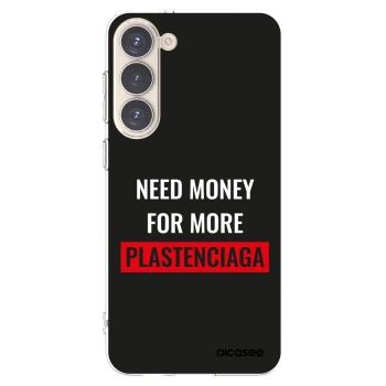 Picasee διαφανής θήκη σιλικόνης Samsung Galaxy S23+ 5G - More PLASTENCIAGA