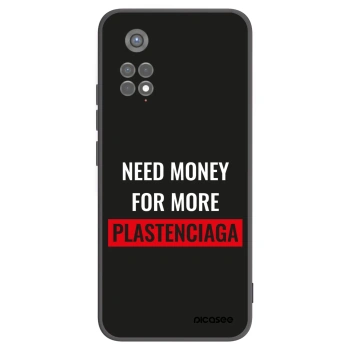 Picasee Μαύρη θήκη σιλικόνης για Xiaomi Redmi Note 11S 5G - More PLASTENCIAGA