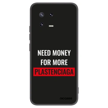 Picasee Μαύρη θήκη σιλικόνης για Xiaomi 13 Pro - More PLASTENCIAGA