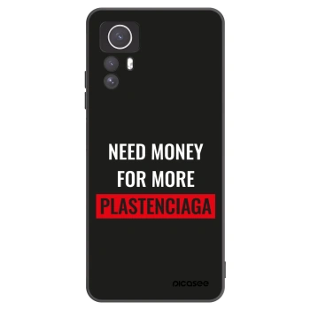 Picasee Μαύρη θήκη σιλικόνης για Xiaomi Redmi Note 12S - More PLASTENCIAGA