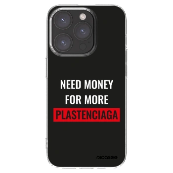 Picasee διαφανής θήκη σιλικόνης Apple iPhone 15 Pro - More PLASTENCIAGA