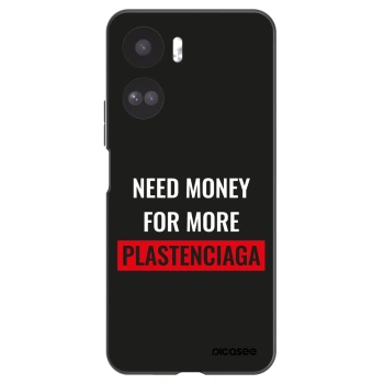 Picasee Μαύρη θήκη σιλικόνης για Honor 90 Lite 5G - More PLASTENCIAGA