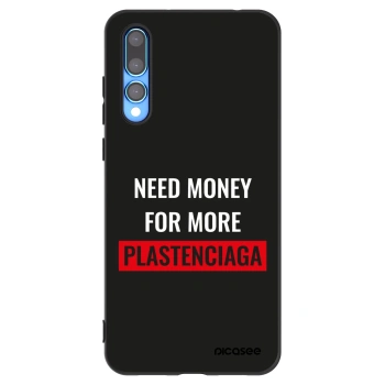 Picasee Μαύρη θήκη σιλικόνης για Huawei P20 Pro - More PLASTENCIAGA
