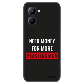 Picasee Μαύρη θήκη σιλικόνης για Realme C33 (2023) - More PLASTENCIAGA