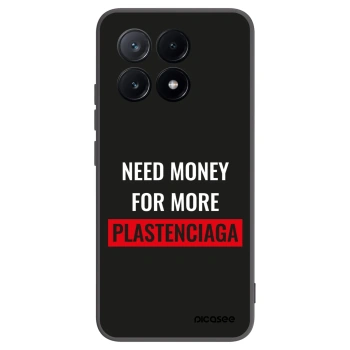 Picasee Μαύρη θήκη σιλικόνης για Xiaomi Poco X6 Pro - More PLASTENCIAGA