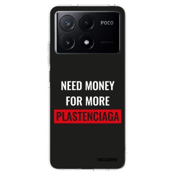 Picasee διαφανής θήκη σιλικόνης Xiaomi Poco X6 Pro - More PLASTENCIAGA