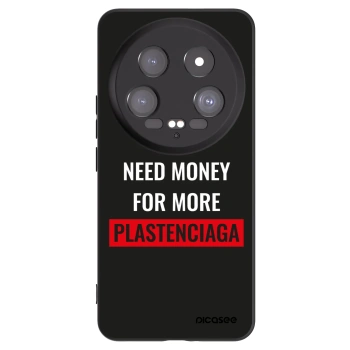 Picasee Μαύρη θήκη σιλικόνης για Xiaomi 14 Ultra - More PLASTENCIAGA