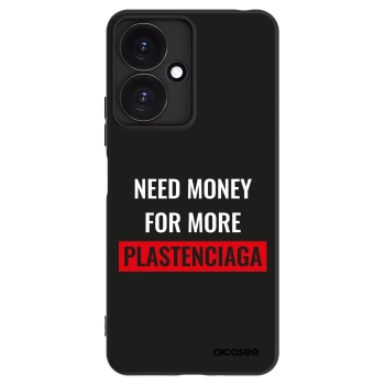 Picasee Μαύρη θήκη σιλικόνης για Xiaomi Redmi 13C 5G - More PLASTENCIAGA