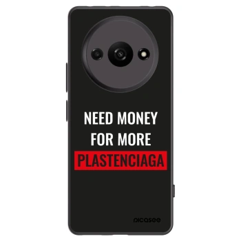 Picasee Μαύρη θήκη σιλικόνης για Xiaomi Redmi A3 - More PLASTENCIAGA
