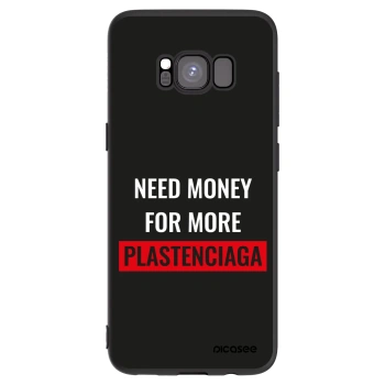 Picasee Μαύρη θήκη σιλικόνης για Samsung Galaxy S8 G950F - More PLASTENCIAGA