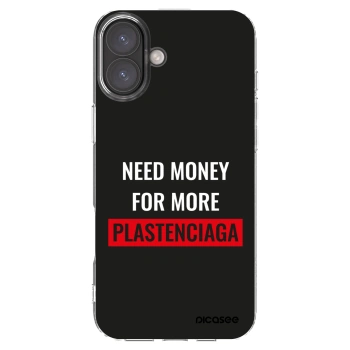 Picasee διαφανής θήκη σιλικόνης Apple iPhone 16 Plus - More PLASTENCIAGA