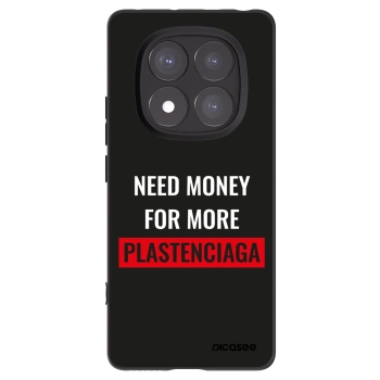 Picasee Μαύρη θήκη σιλικόνης για Xiaomi Redmi Note 14 Pro 5G - More PLASTENCIAGA