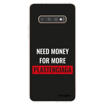 Picasee διαφανής θήκη σιλικόνης Samsung Galaxy S10 Plus G975 - More PLASTENCIAGA