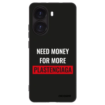 Picasee Μαύρη θήκη σιλικόνης για Xiaomi Poco X7 Pro 5G - More PLASTENCIAGA