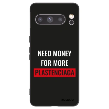 Picasee Μαύρη θήκη σιλικόνης για Google Pixel 8 Pro - More PLASTENCIAGA