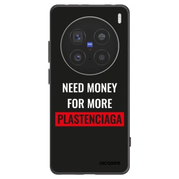 Picasee Μαύρη θήκη σιλικόνης για Vivo X200 Pro - More PLASTENCIAGA