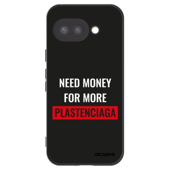 Picasee Μαύρη θήκη σιλικόνης για Google Pixel 9a - More PLASTENCIAGA