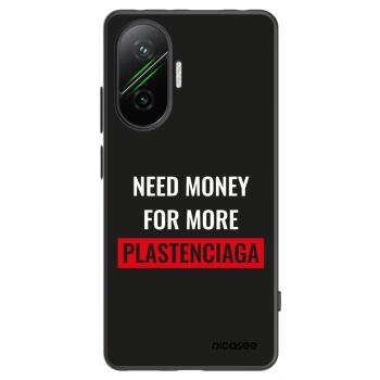 Picasee Μαύρη θήκη σιλικόνης για Xiaomi Poco F7 5G - More PLASTENCIAGA