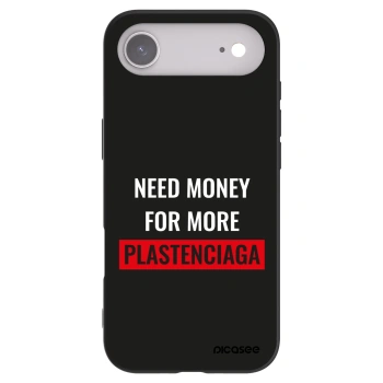 Picasee Μαύρη θήκη σιλικόνης για Apple iPhone Air - More PLASTENCIAGA