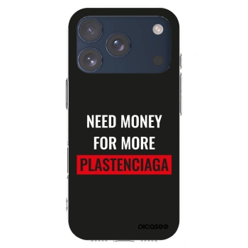 Picasee διαφανής θήκη σιλικόνης Apple iPhone 17 Pro - More PLASTENCIAGA