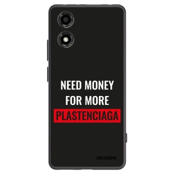 Picasee Μαύρη θήκη σιλικόνης για Motorola Moto E14 - More PLASTENCIAGA