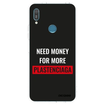 Picasee διαφανής θήκη σιλικόνης Huawei Y6 2019 - More PLASTENCIAGA