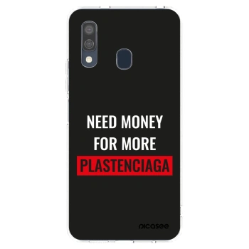 Picasee διαφανής θήκη σιλικόνης Samsung Galaxy A40 A405F - More PLASTENCIAGA