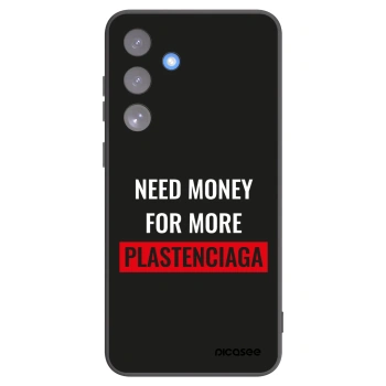 Picasee Μαύρη θήκη σιλικόνης για Samsung Galaxy S25 FE 5G - More PLASTENCIAGA