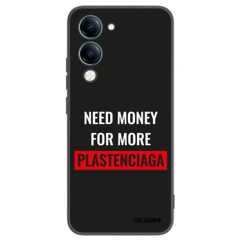Picasee Μαύρη θήκη σιλικόνης για Vivo Y29s 5G - More PLASTENCIAGA