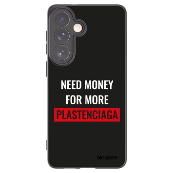 Picasee Μαύρη θήκη σιλικόνης για Samsung Galaxy S26+ - More PLASTENCIAGA