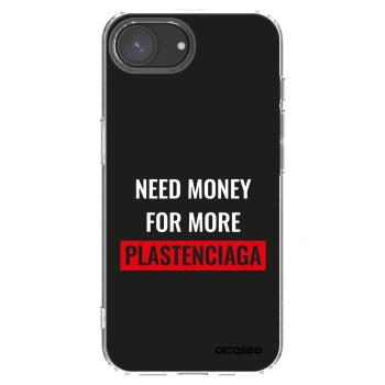 Picasee διαφανής θήκη σιλικόνης Apple iPhone 17e - More PLASTENCIAGA