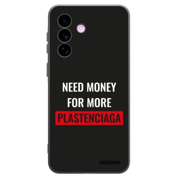 Picasee Μαύρη θήκη σιλικόνης για Samsung Galaxy A57 5G - More PLASTENCIAGA