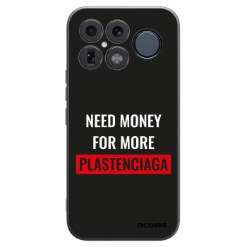 Picasee Μαύρη θήκη σιλικόνης για Xiaomi Poco F8 Ultra - More PLASTENCIAGA
