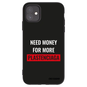 Picasee Μαύρη θήκη σιλικόνης για Apple iPhone 11 - More PLASTENCIAGA