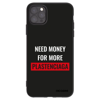 Picasee Μαύρη θήκη σιλικόνης για Apple iPhone 11 Pro Max - More PLASTENCIAGA