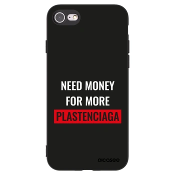Picasee Μαύρη θήκη σιλικόνης για Apple iPhone SE 2020 - More PLASTENCIAGA