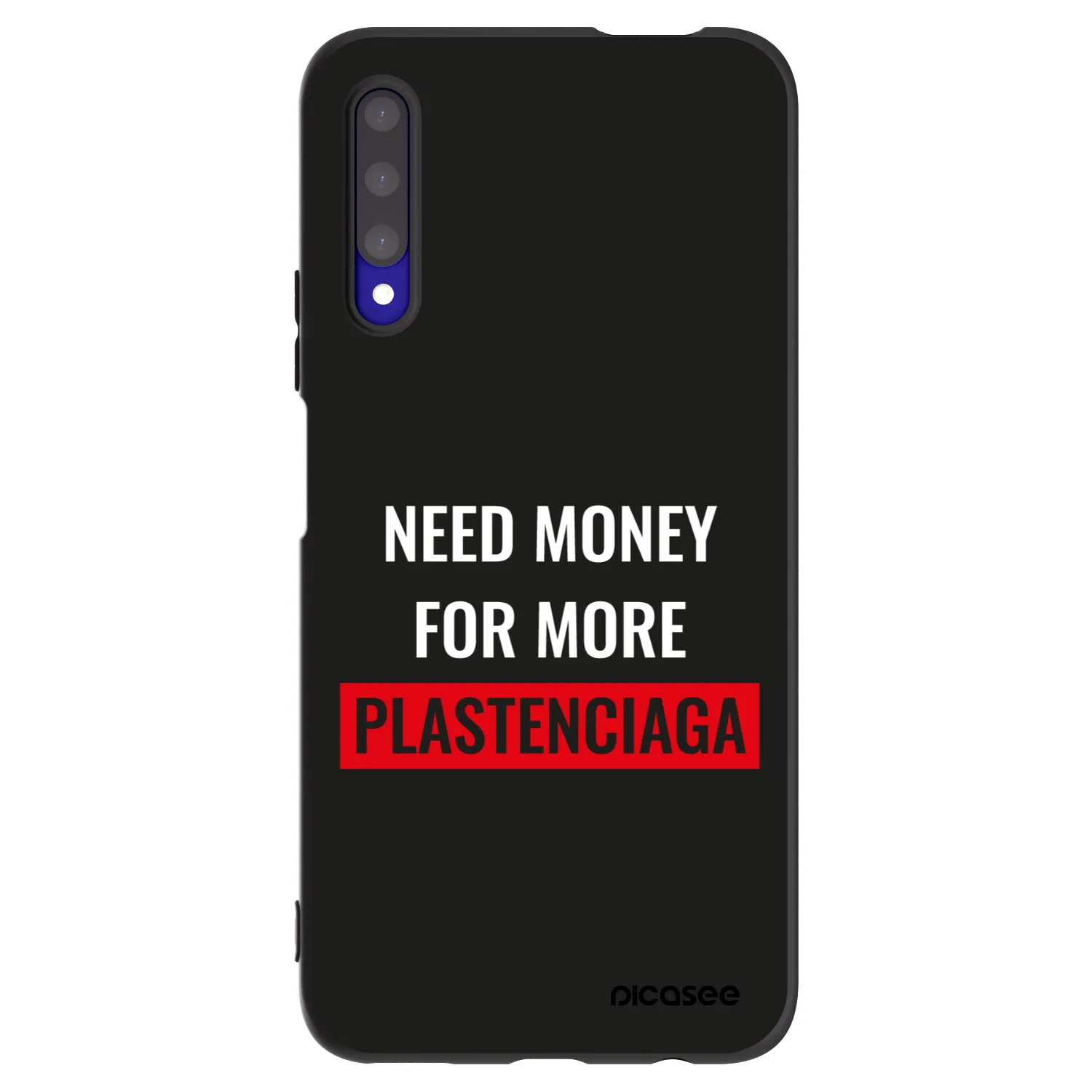 Picasee Μαύρη θήκη σιλικόνης για Honor 9X Pro - More PLASTENCIAGA