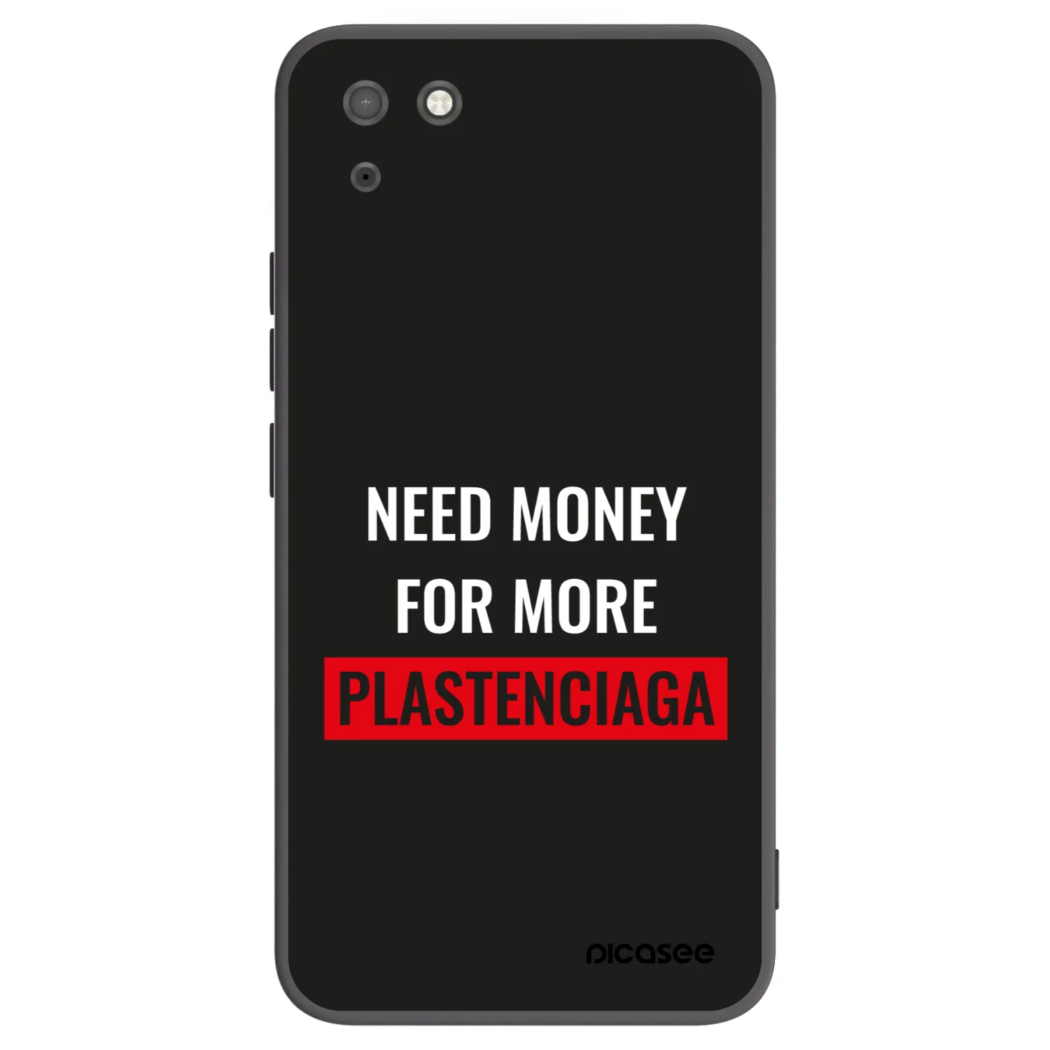 Picasee Μαύρη θήκη σιλικόνης για Huawei Y5P - More PLASTENCIAGA