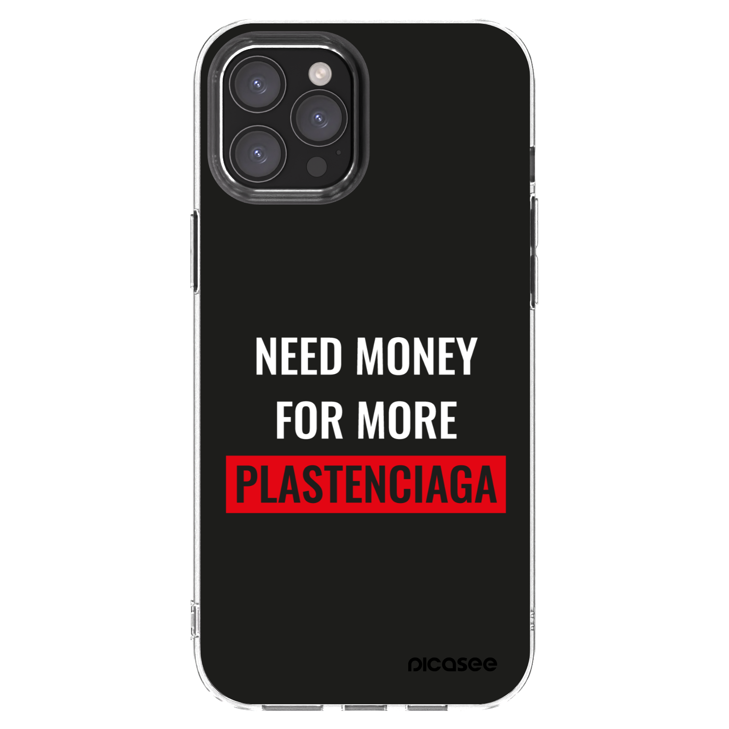 Picasee διαφανής θήκη σιλικόνης Apple iPhone 12 Pro Max - More PLASTENCIAGA