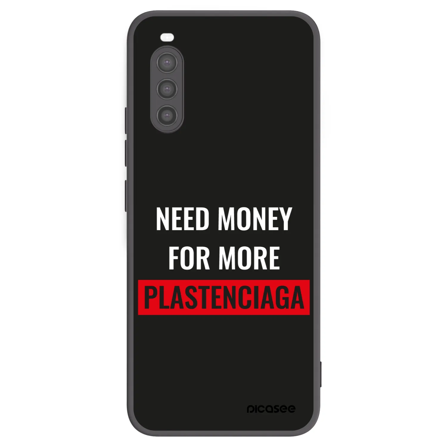 Picasee Μαύρη θήκη σιλικόνης για Sony Xperia 10 II - More PLASTENCIAGA