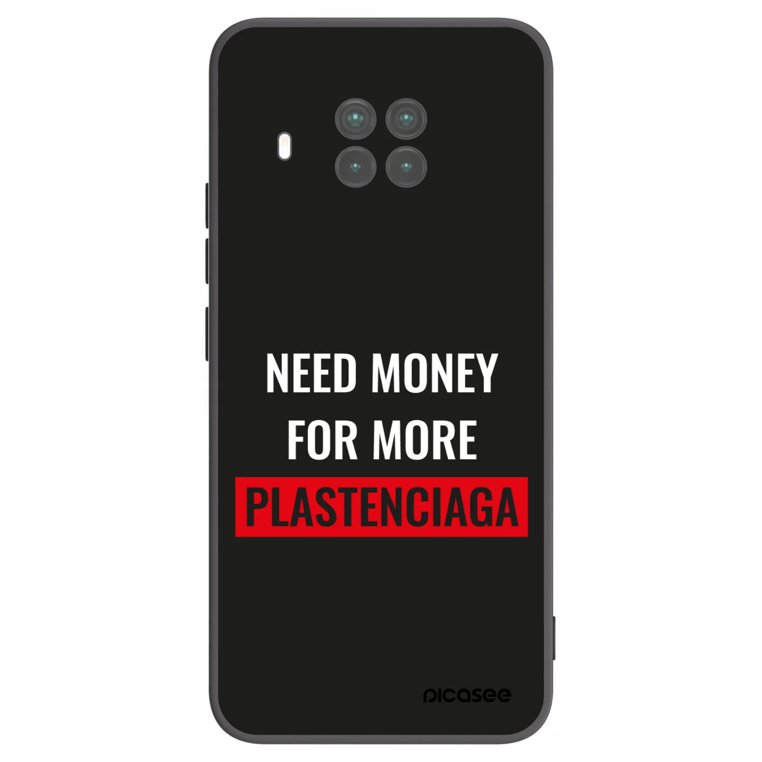 Picasee Μαύρη θήκη σιλικόνης για Xiaomi Mi 10T Lite - More PLASTENCIAGA