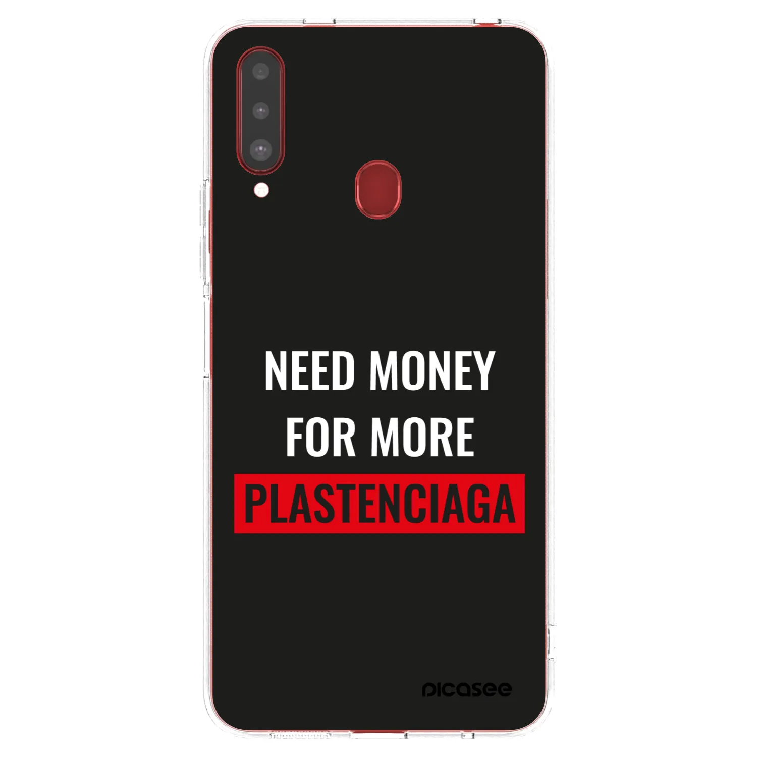 Picasee διαφανής θήκη σιλικόνης Samsung Galaxy A20s - More PLASTENCIAGA